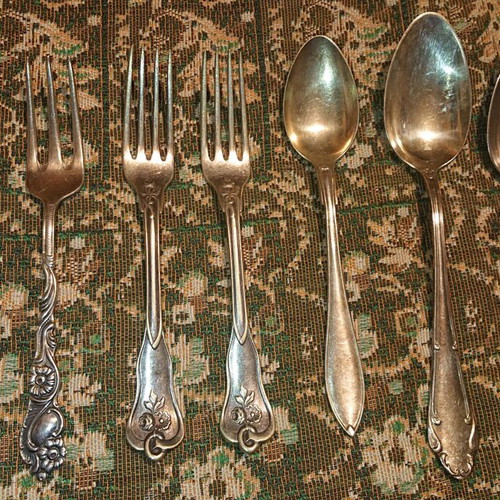 Vintage utensils used with markings