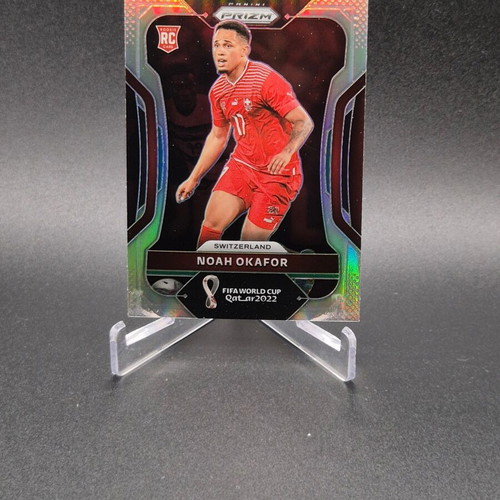 2022 Panini Prizm World Cup Qatar Silver Prizm Noah Okafor #268 Rookie Card used