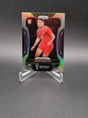 2022 Panini Prizm World Cup Qatar Silver Prizm Noah Okafor #268 Rookie Card used