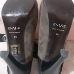Envie γόβες γυναικείες μεταχειρισμένες, δίχρωμο δέρμα καστόρι, μέγεθος 40
