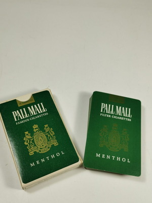 Pall Mall Menthol promotional playing cards vintage used