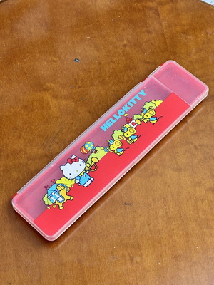 Sanrio Hello Kitty 1976 vintage pencil case, made in Japan