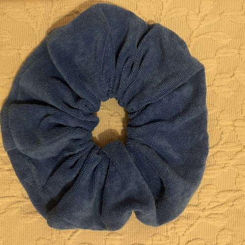 Scrunchie Karavan terry fabric, like new, intense blue