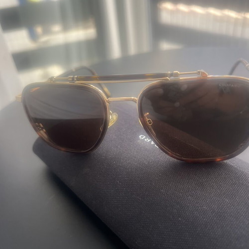 Chopard sunglasses like new, gold color with excellent lenses