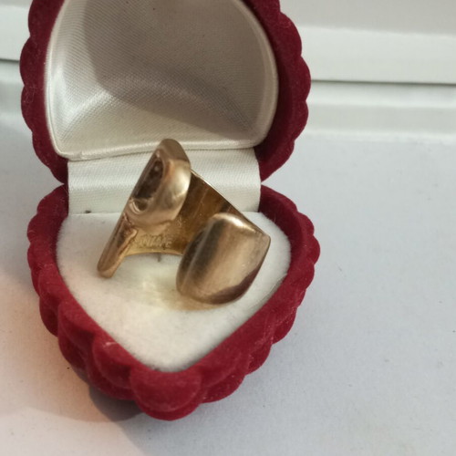 Anime 925 gold plated ring used, size 54
