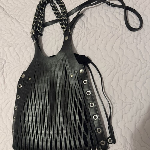 Sonia Rykiel Baltard Bag like new, black laser cut design