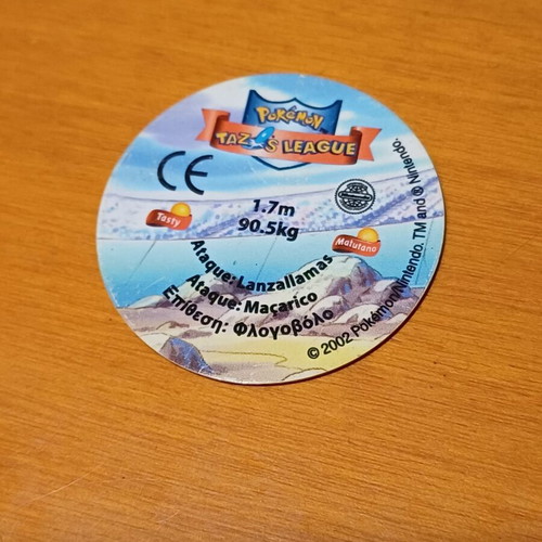 Pokemon Tazos League #06 Charizard rare, like new (2002)