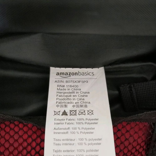 AmazonBasics Ripstop Wheeled Duffel Suitcase 87 Liter Blue like new