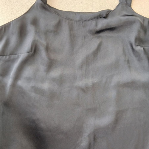 Satin top like new, black, size XL