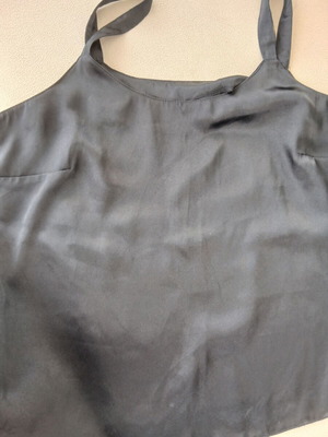 Satin top like new, black, size XL