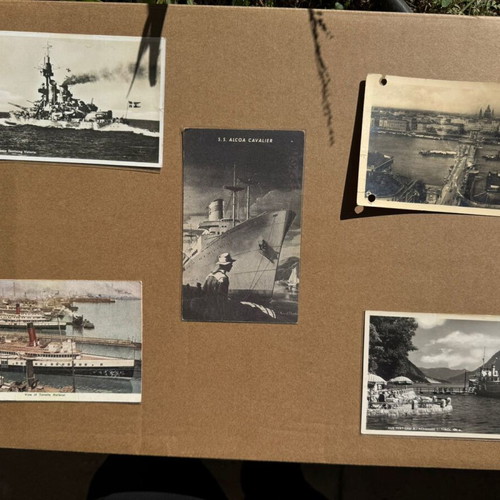 Vintage συλλεκτικό σετ καρτ ποστάλ καραβιών σαν καινούργιο