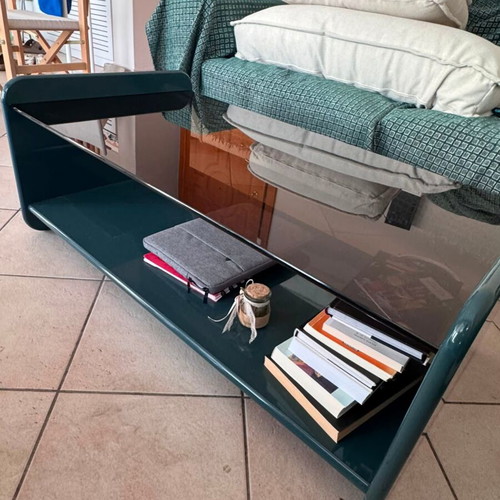La Redoute Ericson coffee table with lacquered wood and reinforced glass
