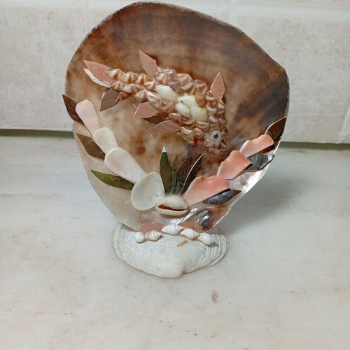 Handmade shell decoration like new