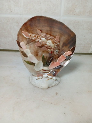 Handmade shell decoration like new