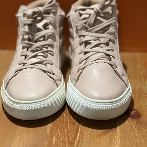 Momentum Melbourne Mid leather boots like new, beige pink