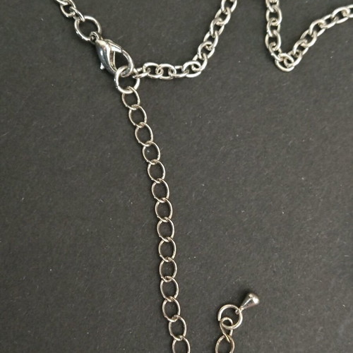 Owl necklace stainless steel new with decorative stones