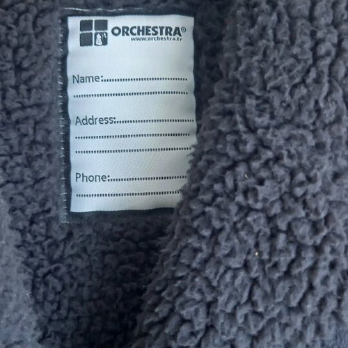 Orchestra girls' coat like new, black castor style with inner fur