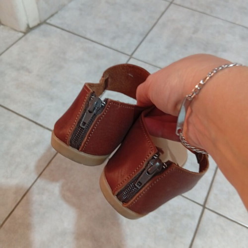 Klimatsakis leather sandals size 36, brown, Greek made