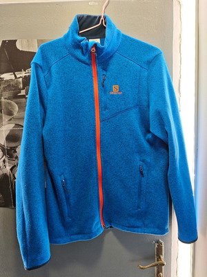 Salomon Bise men's fleece jacket, large, blue