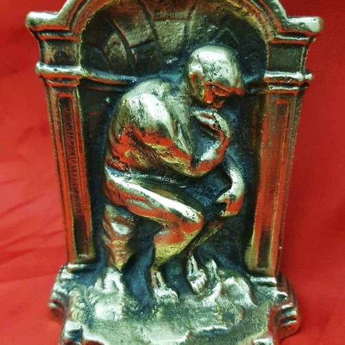 Thinker bronze figurine used