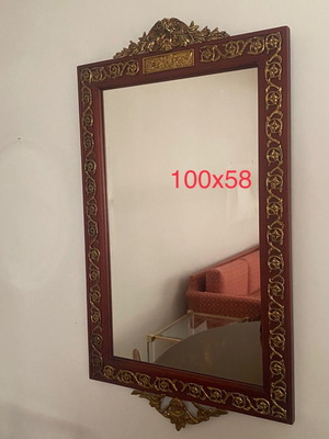 Antique mirror used, height 1m