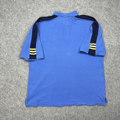 Adidas UCLA Bruins Polo XL used, blue colourblock Y2K preppy retrosport