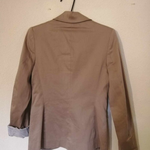 Blazer with striped lining used, beige, size S