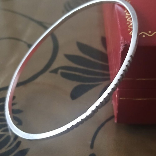 Mexican silver 925 bangle, 6.5 cm opening