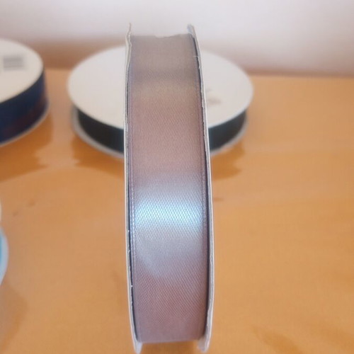 Satin ribbons new, pack of 5, 2 cm width, 50 meters each