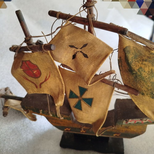 Two vintage ships