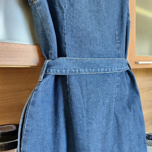 Denim dress for women, size 38, blue