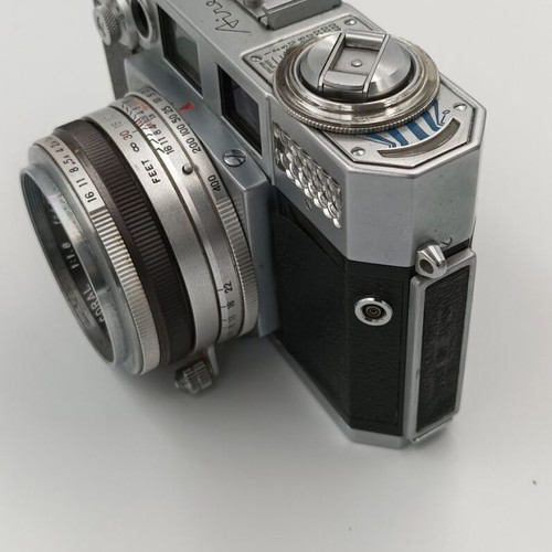 Aires 35-V Rangefinder 35mm Film Camera used with Coral 45mm f/1.8 Lens