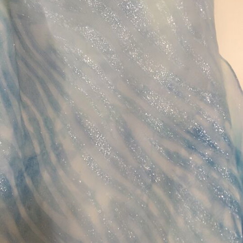 Maxi muslin dress Smaili’s Creations tie-dye blue turquoise like new
