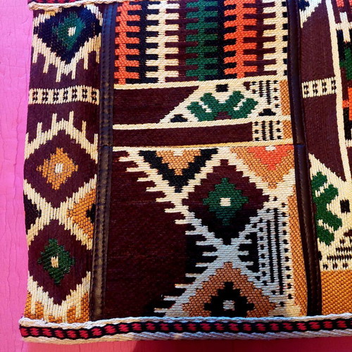 Handmade bag new with leather details
