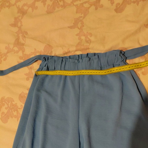 Women's set palazzo and blouse like new, blue and purple