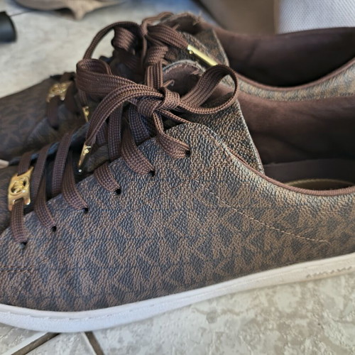 Michael Kors sneakers size 41 used, brown and gold