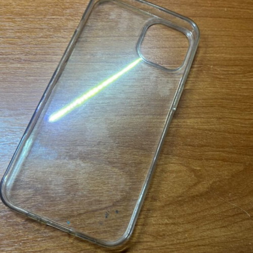 iPhone 13 case semi-transparent, like new