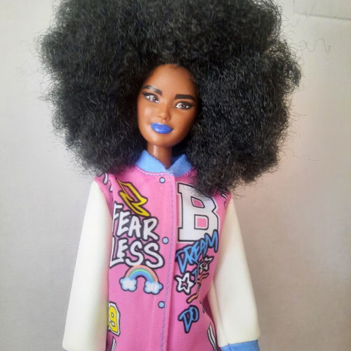 Barbie Fashionistas 156 doll with afro hair, Kira face mold
