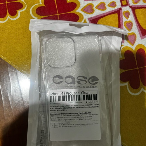 TPU transparent silicone case for iPhone 13 Pro new
