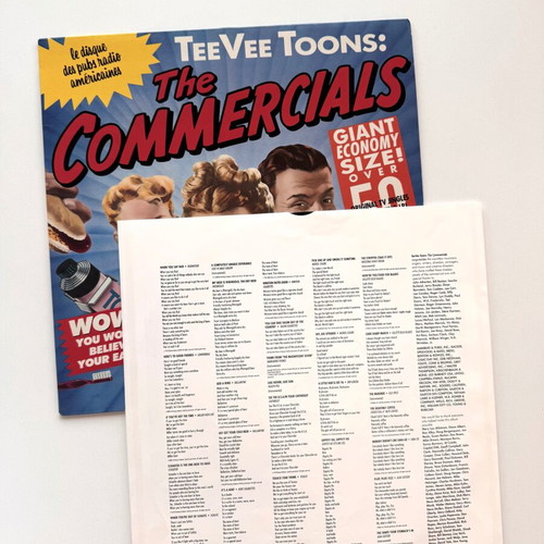 TeeVee Toons The Commercials LP like new, pop genre