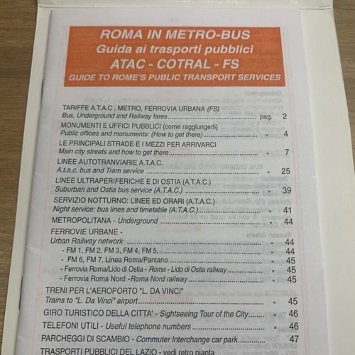 Rome travel map like new