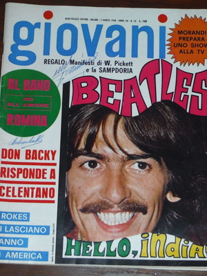 Giovani Ιταλικό συλλεκτικό περιοδικό 1968 μεταχειρισμένο, αφιέρωμα Beatles