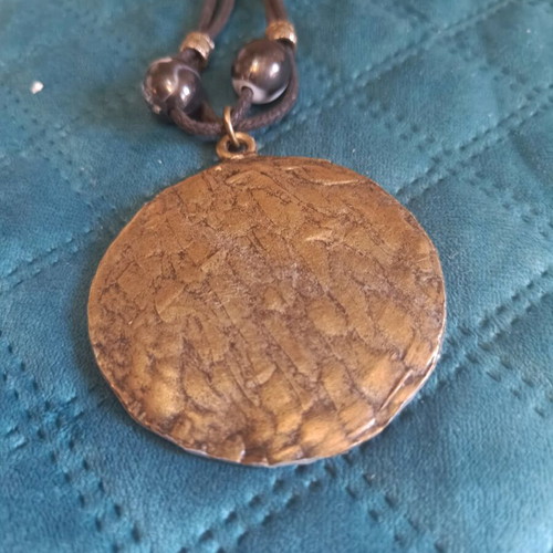 Antica Murrina antique women's necklace like new with mineral copper and black crystals
