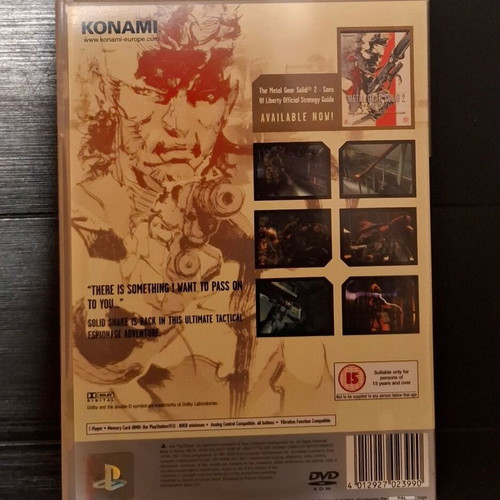 Metal Gear Solid 2 Sons of Liberty PS2 used