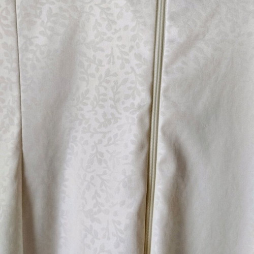 Dans branded suit set dress and jacket jacquard ecru champagne like new