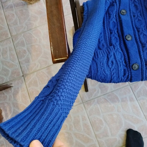 Tailor Made Knitwear blue knitted cardigan like new, size L