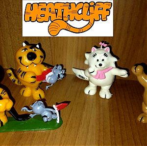 σετάκι 4ης φιγούρες Heathcliff 1984 by Yolanda  Χίθκλιφ ο γάτος φιγούρες