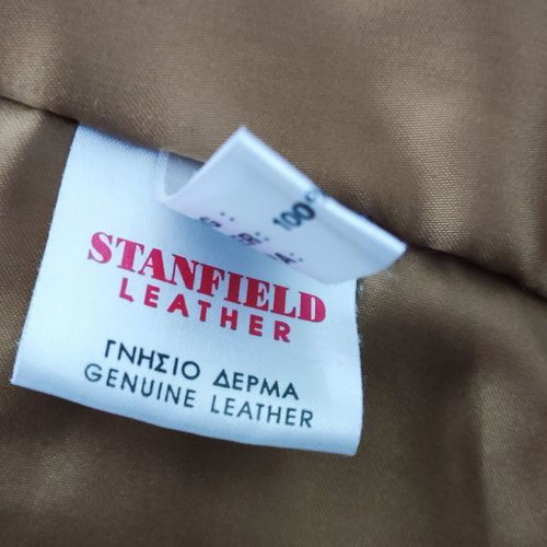 Stanfield women's leather jacket used, brown, size 46