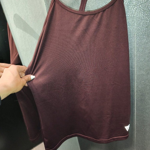 Burgundy TCM strap top like new, size L