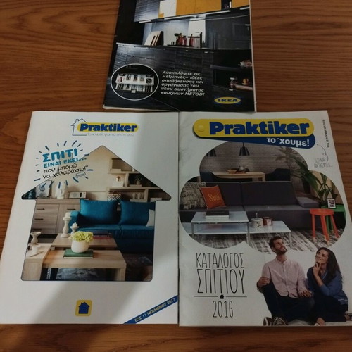 Praktiker and IKEA magazines used, pack of 3